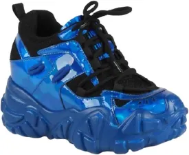 Anthony Wang Lace Up Hidden Wedge Sneakers for Women's