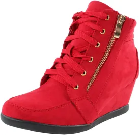 Forever Link Women's Lace Up Fashion Wedge