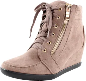 Forever Link Women's Lace Up Fashion Wedge