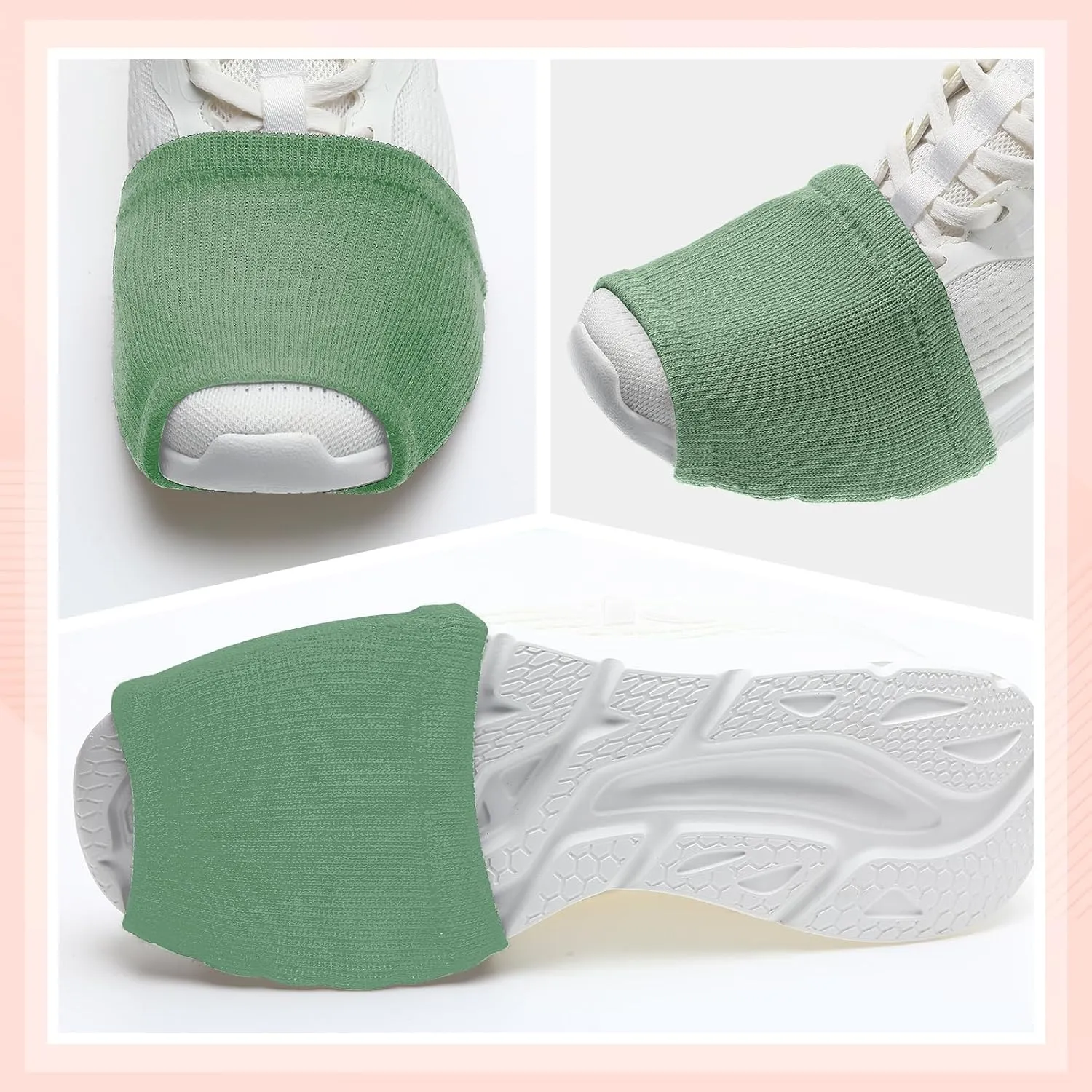 Haysandy 8 Pairs Dance Shoe Covers Over Shoes Socks for Dancer Women