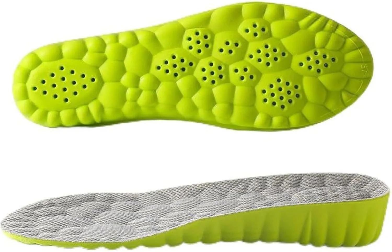 Height Increase Insoles-Elevator Insoles for Men Wowen-4D Cloud Insoles-Super Soft Comfort Memory Foam Heel Lift Inserts (Green | Heel Height: 3.5 Cm, Men: US 8-12)