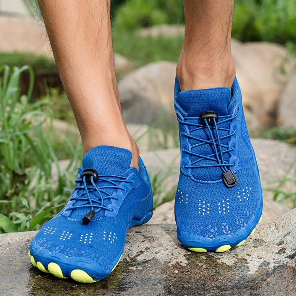 Hike Barefoot Shoes for Winter Autumn Footwear, Minimalist Barefoot Shoes for Men Women Wide Toe Zero Drop Athletic Hiking and Trail Running Shoe