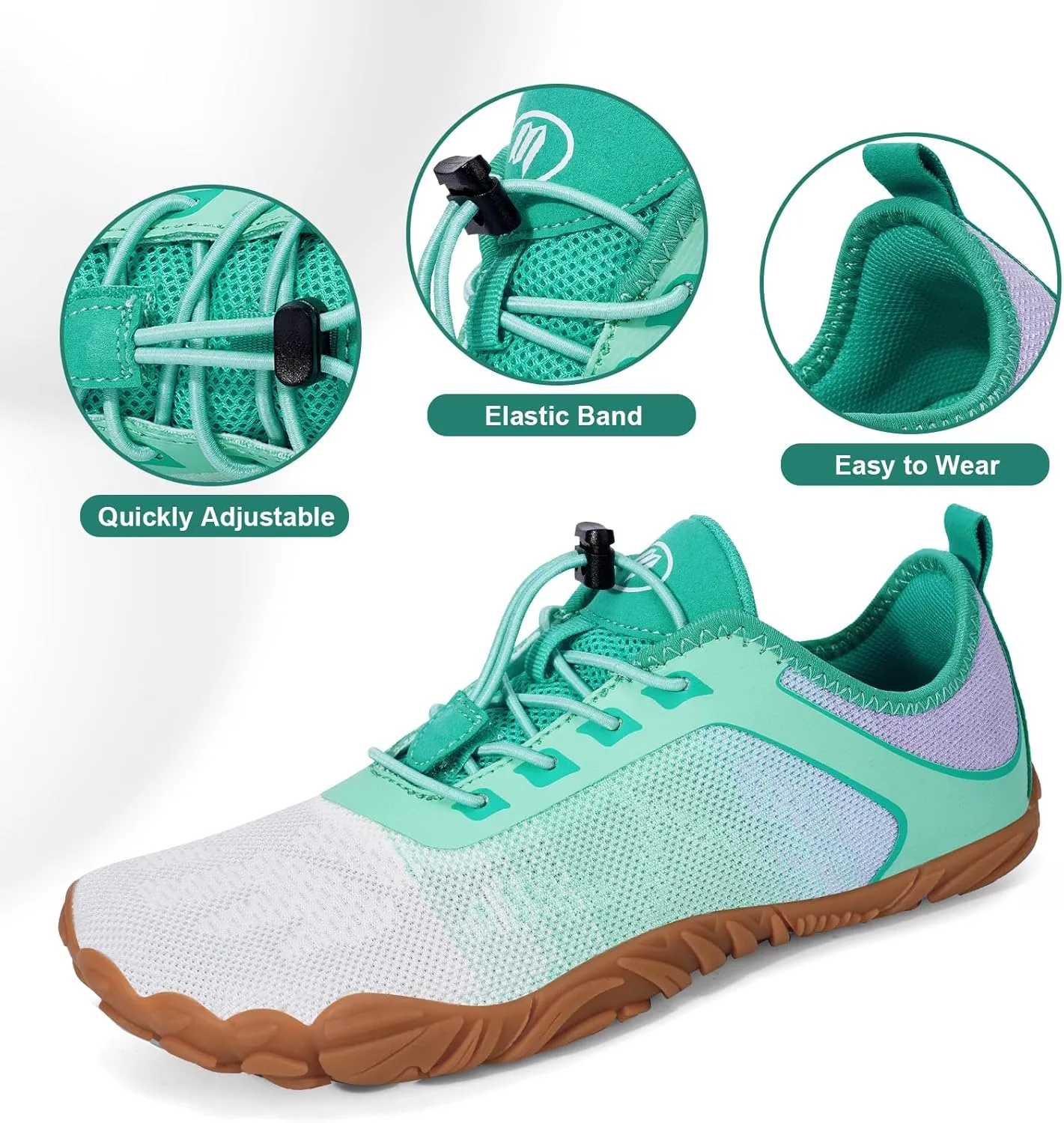 Hike Barefoot Shoes Women Men Footwear Minimalist Healthy Wide Toe Box Zero Drop Non-Slip Grounding Shoes for Walking Gym Workout Trail Running Grounded Footwear