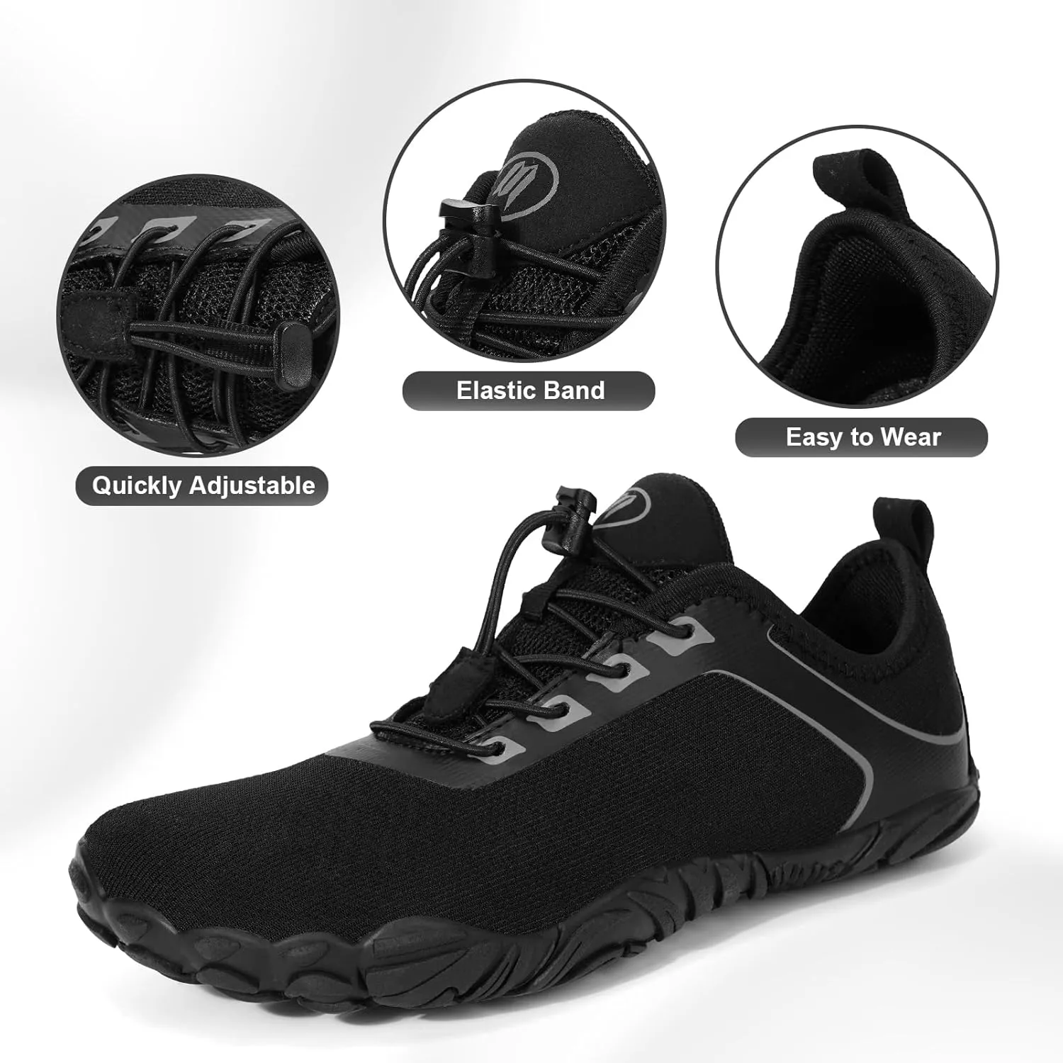 Hike Barefoot Shoes Women Men Footwear Minimalist Healthy Wide Toe Box Zero Drop Non-Slip Grounding Shoes for Walking Gym Workout Trail Running Grounded Footwear