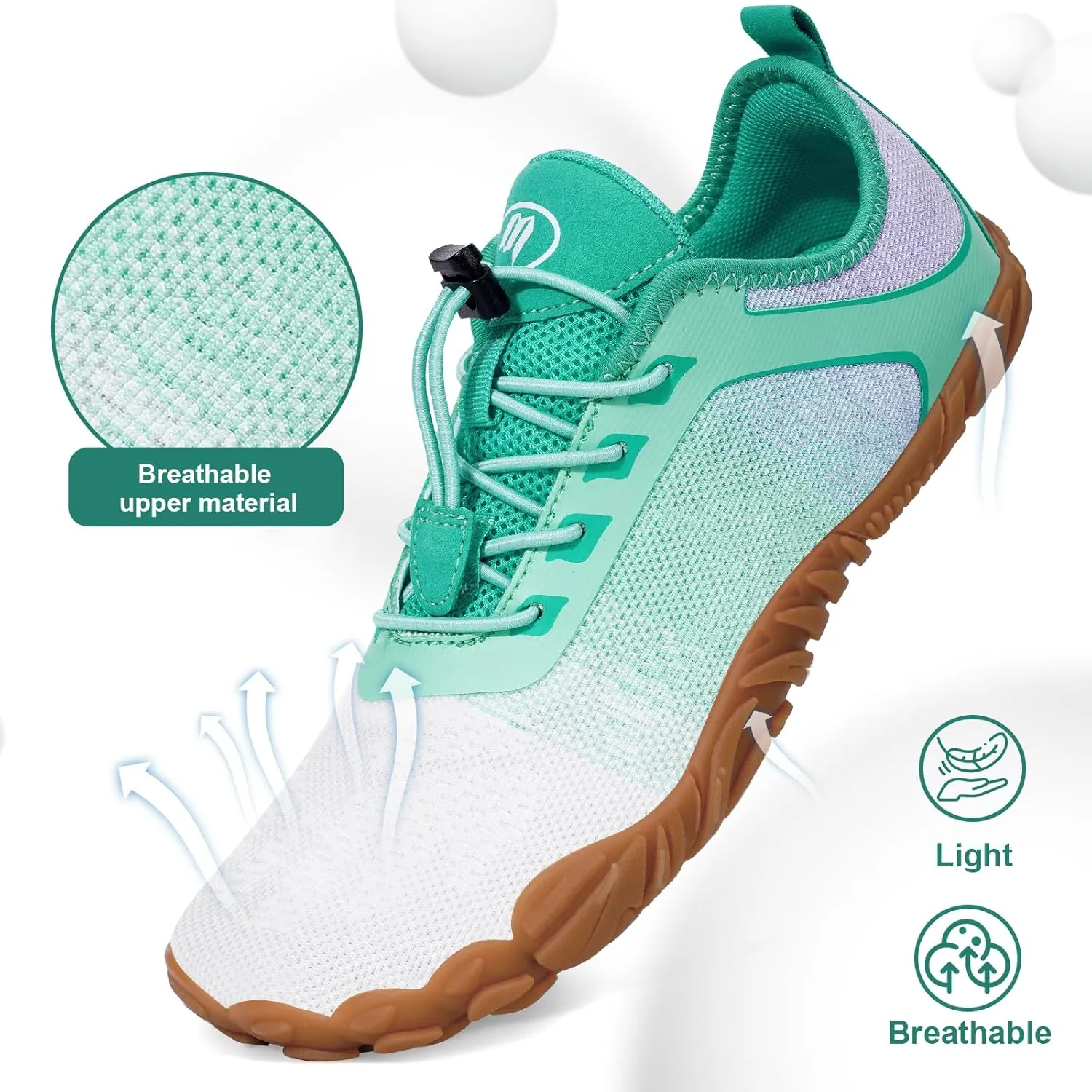 Hike Barefoot Shoes Women Men Footwear Minimalist Healthy Wide Toe Box Zero Drop Non-Slip Grounding Shoes for Walking Gym Workout Trail Running Grounded Footwear