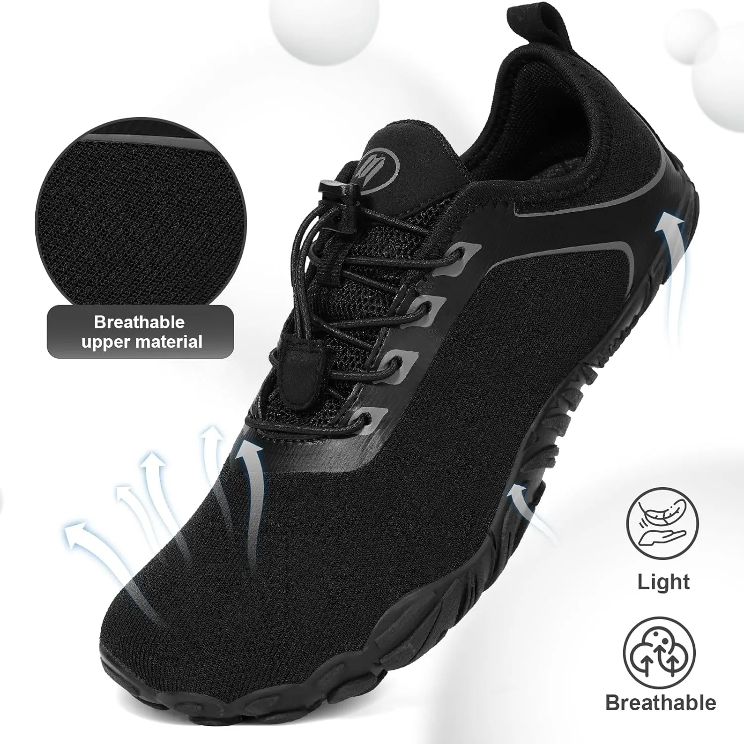Hike Barefoot Shoes Women Men Footwear Minimalist Healthy Wide Toe Box Zero Drop Non-Slip Grounding Shoes for Walking Gym Workout Trail Running Grounded Footwear