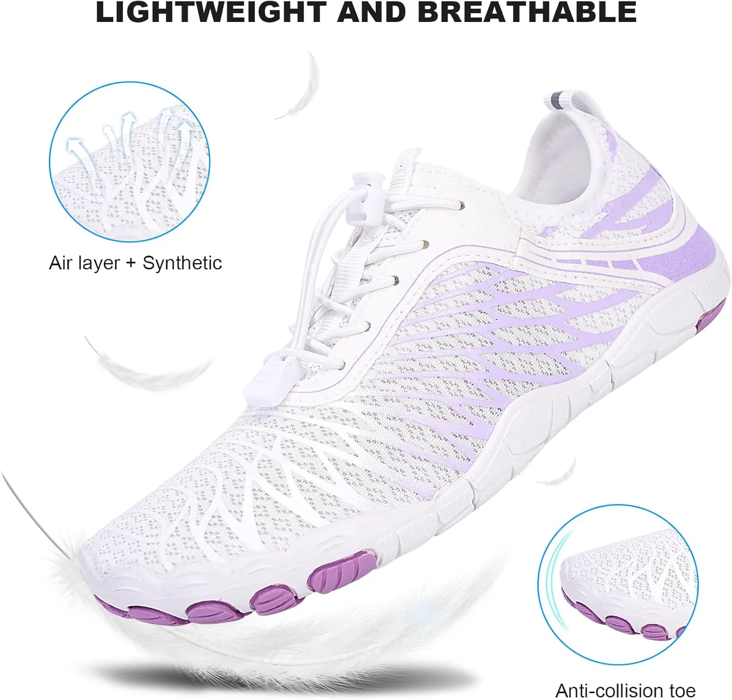 Hike Barefoot Shoes Women Men Non-Slip Healthy Breathable Fashion Trail Running Womens Mens Wide Toe Zero Drop Water Shoe