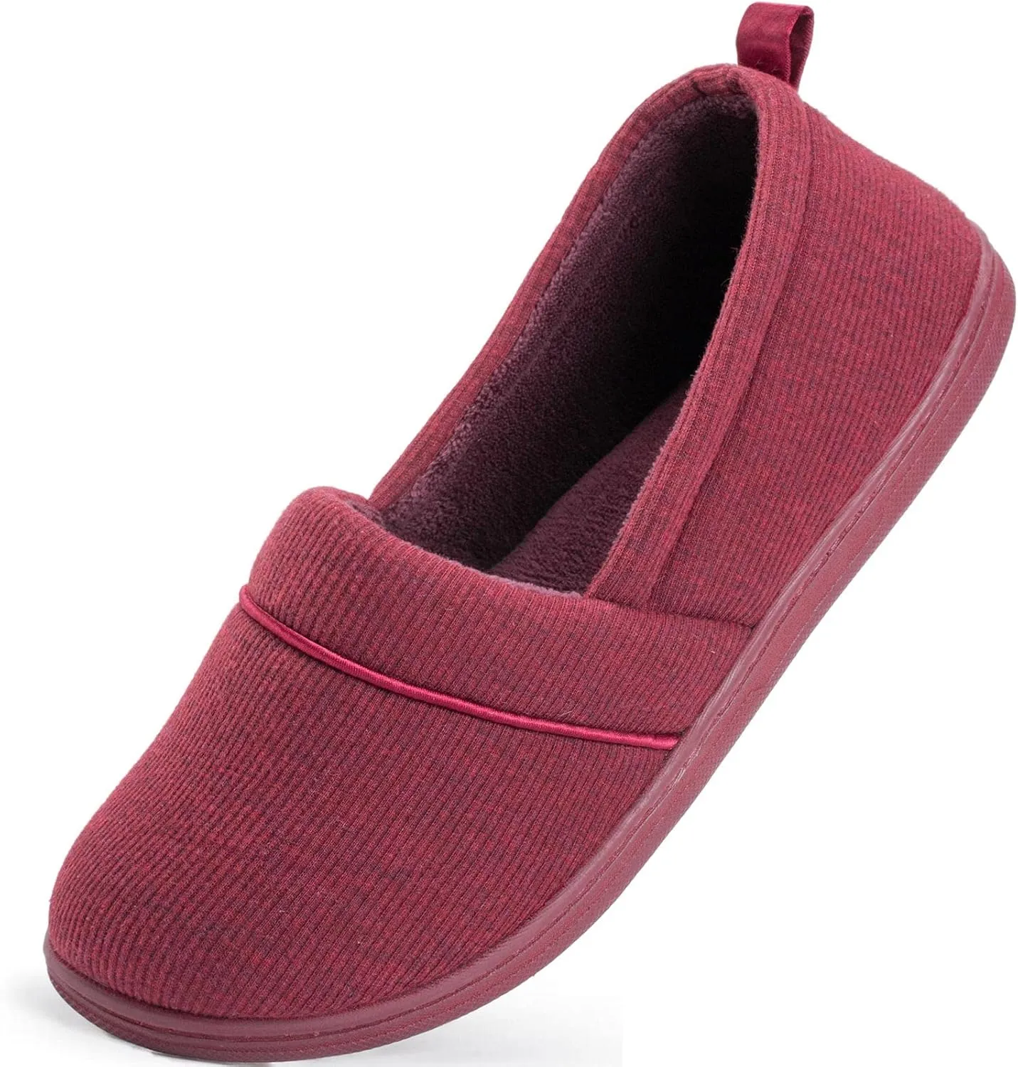 HomeTop Women's Comfy Loafer Slippers Lightweight Memory Foam Non-slip Indoor House Shoes