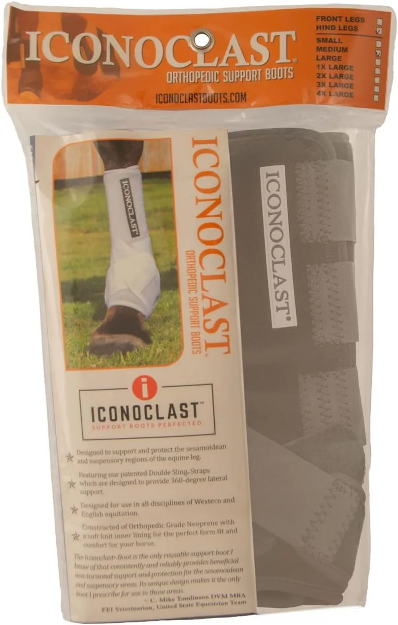 Iconoclast Hind Orthopedic Support Boots Black L
