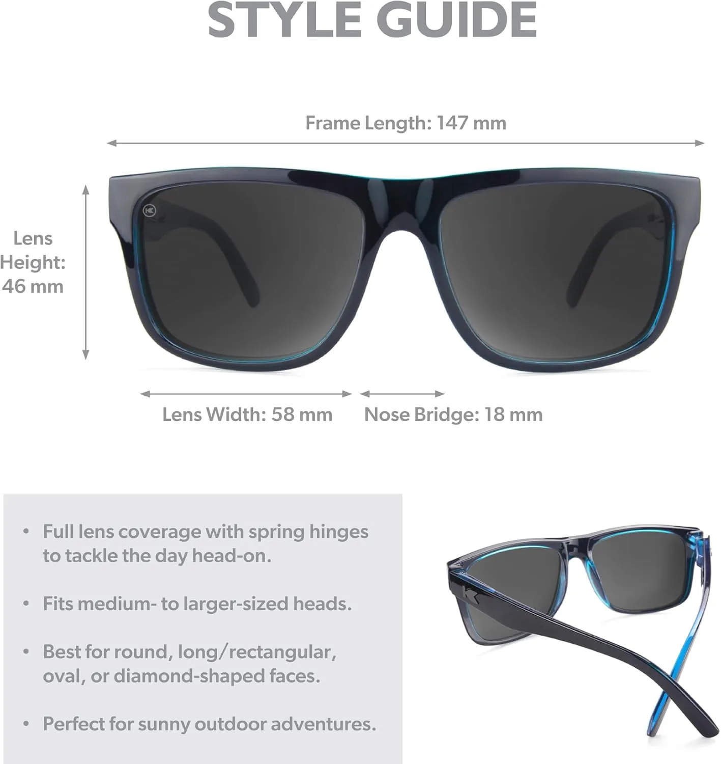 Knockaround Torrey Pines and Sport Polarized Sunglasses for Men & Women - Impact Resistant Lenses & Full UV400 Protection