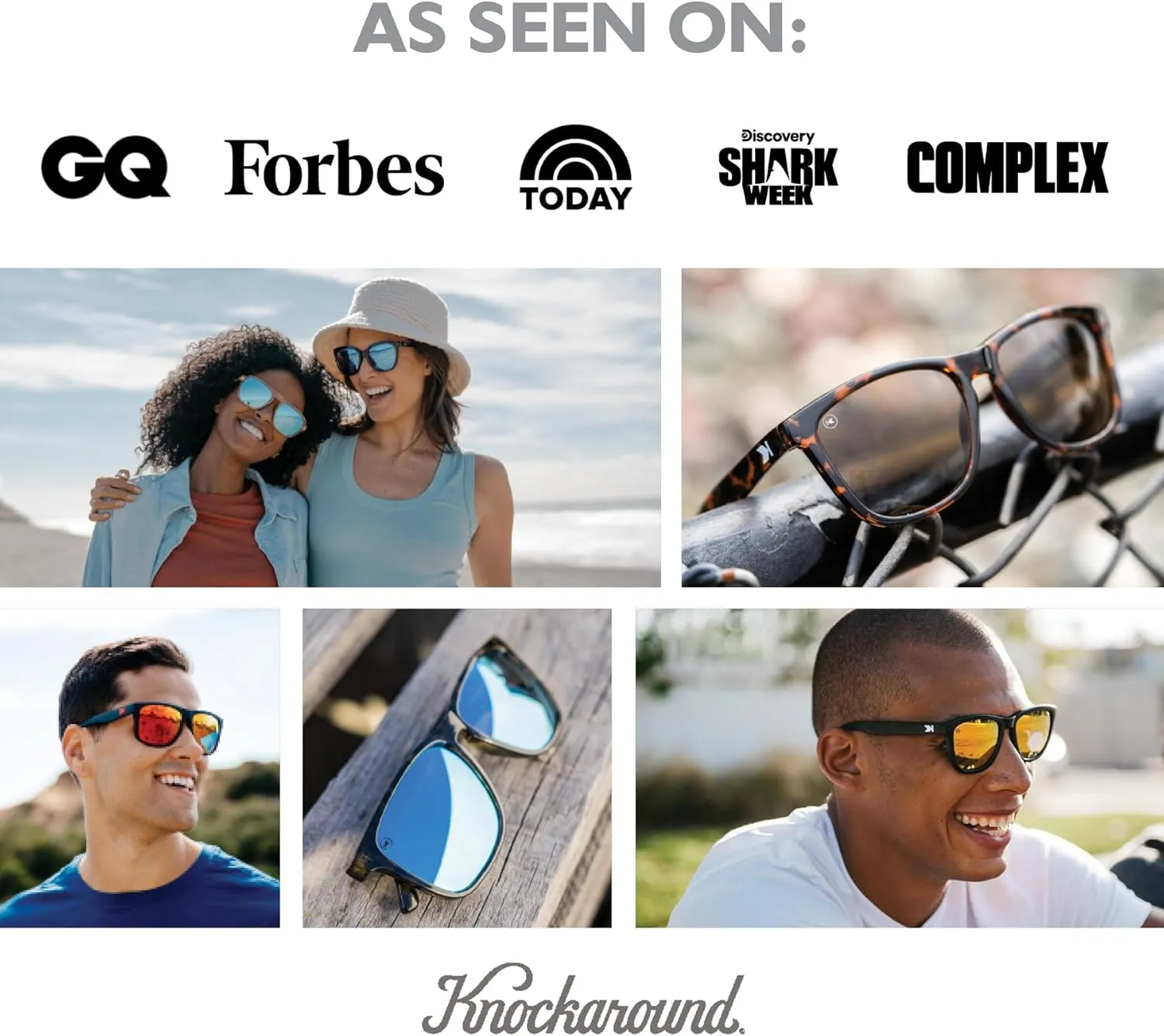 Knockaround Torrey Pines and Sport Polarized Sunglasses for Men & Women - Impact Resistant Lenses & Full UV400 Protection