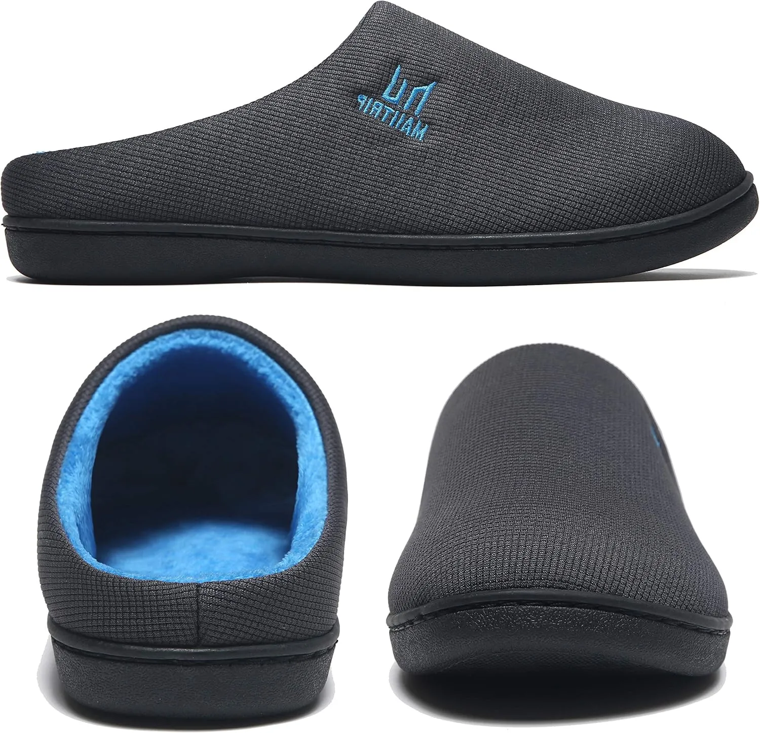 MAIITRIP Men's Cozy Memory Foam House Slippers Non Slip (Size:7-17)