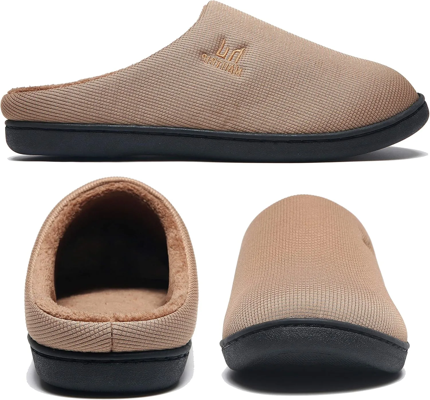 MAIITRIP Men's Cozy Memory Foam House Slippers Non Slip (Size:7-17)