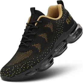 Men's Air Cushion Running Shoes Walking Jogging Fitness Gym Fashion Sneakers Lace Up Casual Comfortable Work Tennis Sport Athletic Trainers
