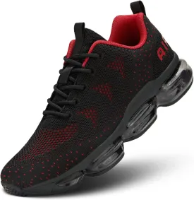 Men's Air Cushion Running Shoes Walking Jogging Fitness Gym Fashion Sneakers Lace Up Casual Comfortable Work Tennis Sport Athletic Trainers