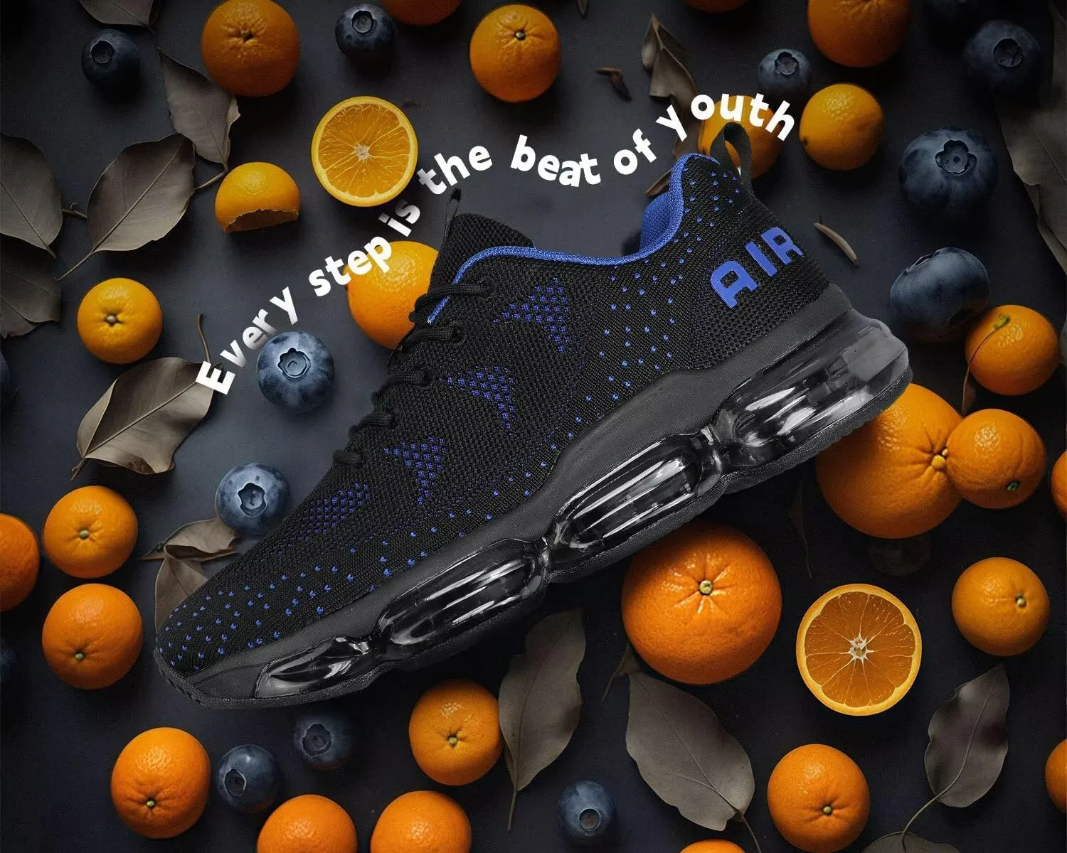 Men's Air Cushion Running Shoes Walking Jogging Fitness Gym Fashion Sneakers Lace Up Casual Comfortable Work Tennis Sport Athletic Trainers