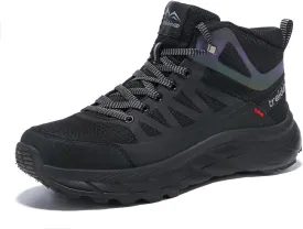 Men's Waterproof Shoes Hiking Trekking Trails Outdoor Lightweight Slip Resistant Cushion Sole Comfortable Work Shoes Walking Boot