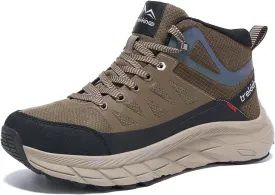 Men's Waterproof Shoes Hiking Trekking Trails Outdoor Lightweight Slip Resistant Cushion Sole Comfortable Work Shoes Walking Boot