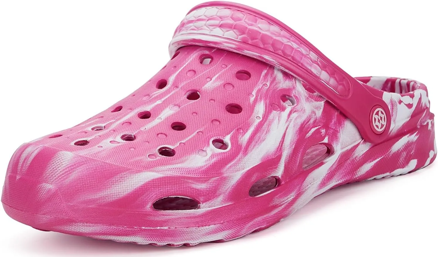 Mens Womens Garden Clogs Shoes with Arch Support Unisex Gardening Slip on Sandals Beach Slippers Shoes Tie-Dye Clog