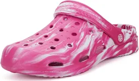 Mens Womens Garden Clogs Shoes with Arch Support Unisex Gardening Slip on Sandals Beach Slippers Shoes Tie-Dye Clog