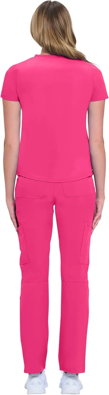 Natural Uniforms Womens 11 Pocket Cool Stretch Cargo Scrub Set with Regular and Petite Sizes