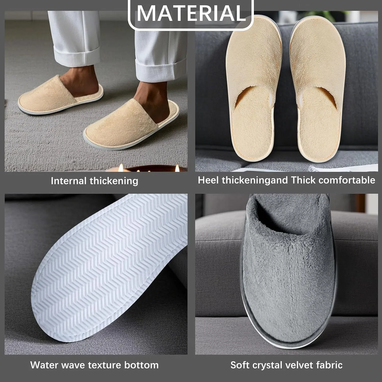 Pairs guest slippers disposable for guests Washable Reusable Which Can Be Used As Women Men House Indoor Bathroom Bedroom hotel
