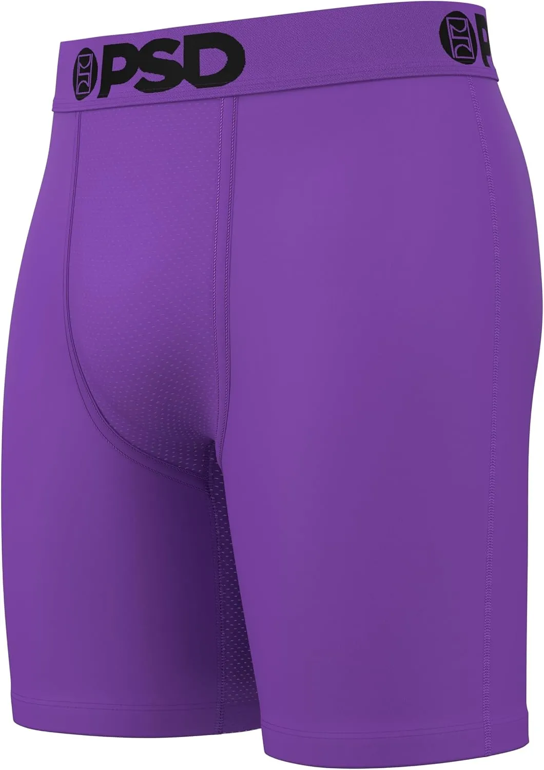 PSD Men's Basic Solid Boxer Briefs - 7 Inch Inseam Breathable and Supportive Men's Underwear with Moisture-Wicking Fabric
