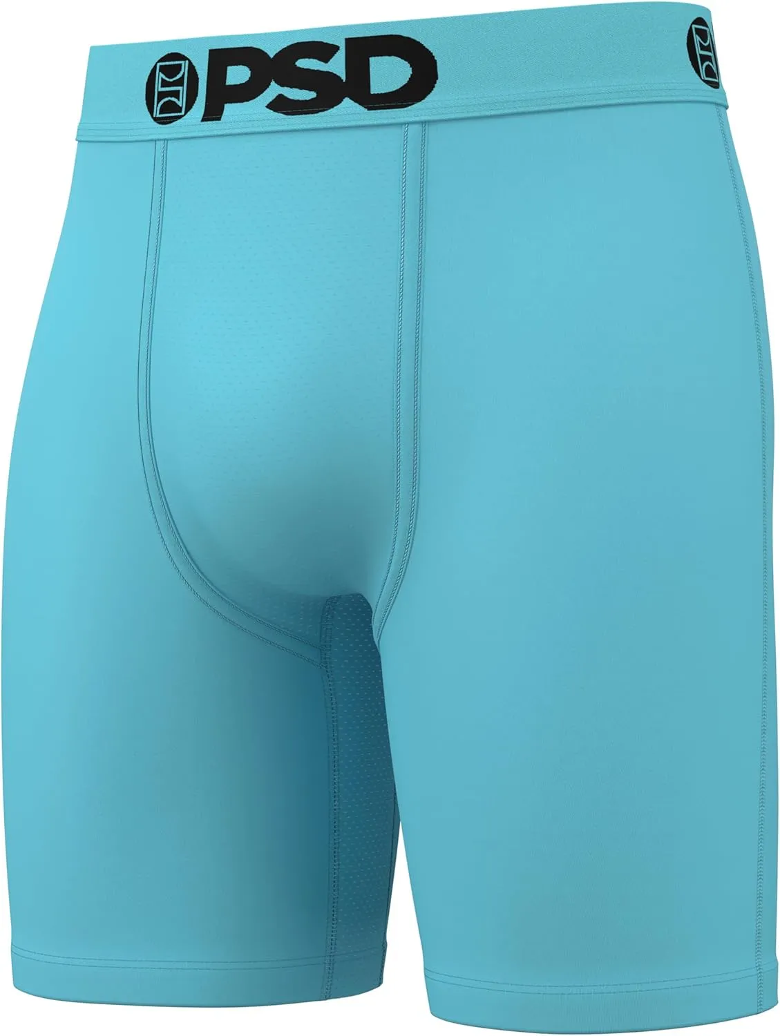 PSD Men's Basic Solid Boxer Briefs - 7 Inch Inseam Breathable and Supportive Men's Underwear with Moisture-Wicking Fabric