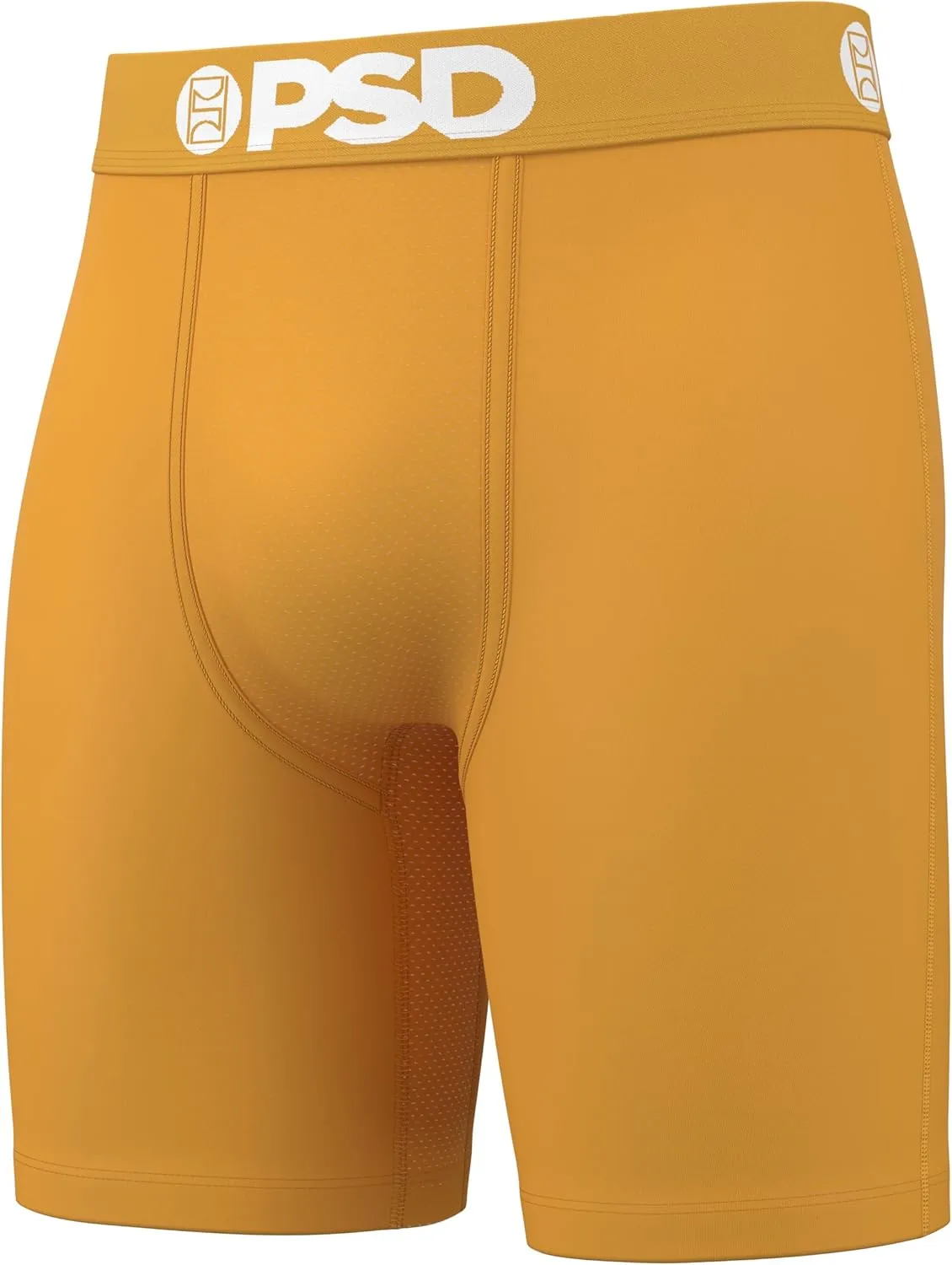 PSD Men's Basic Solid Boxer Briefs - 7 Inch Inseam Breathable and Supportive Men's Underwear with Moisture-Wicking Fabric