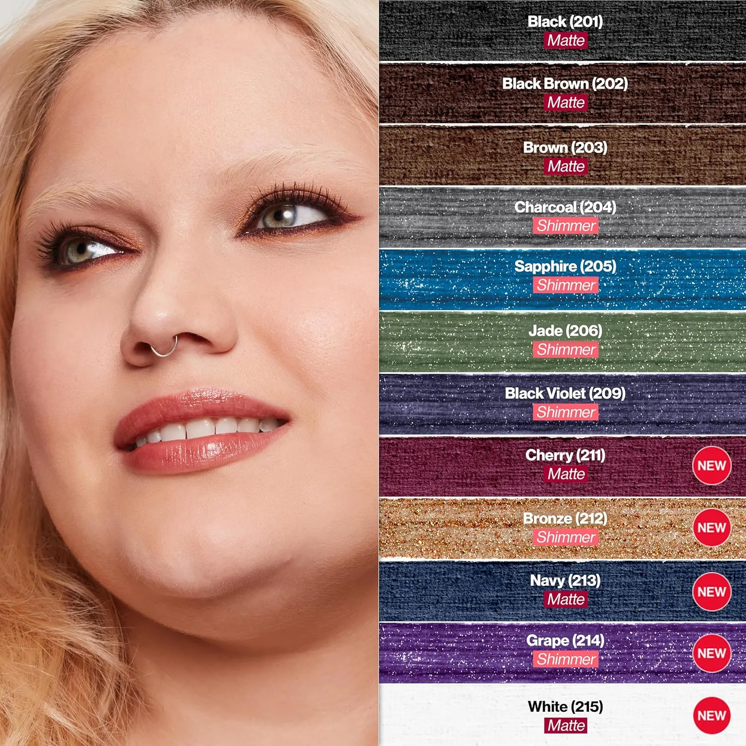 REVLON ColorStay Pencil Waterproof Eyeliner, Smudge-Proof, Eye Makeup with Built-In Sharpener, Packaging May Vary, 209 Black Violet, 0.01 oz