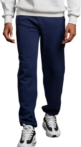 Russell Athletic Men's Dri Power Fleece Elastic Bottom Sweatpants, Relaxed Fit, Moisture Wicking, with or Without Pockets