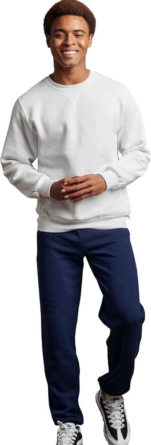 Russell Athletic Men's Dri Power Fleece Elastic Bottom Sweatpants, Relaxed Fit, Moisture Wicking, with or Without Pockets