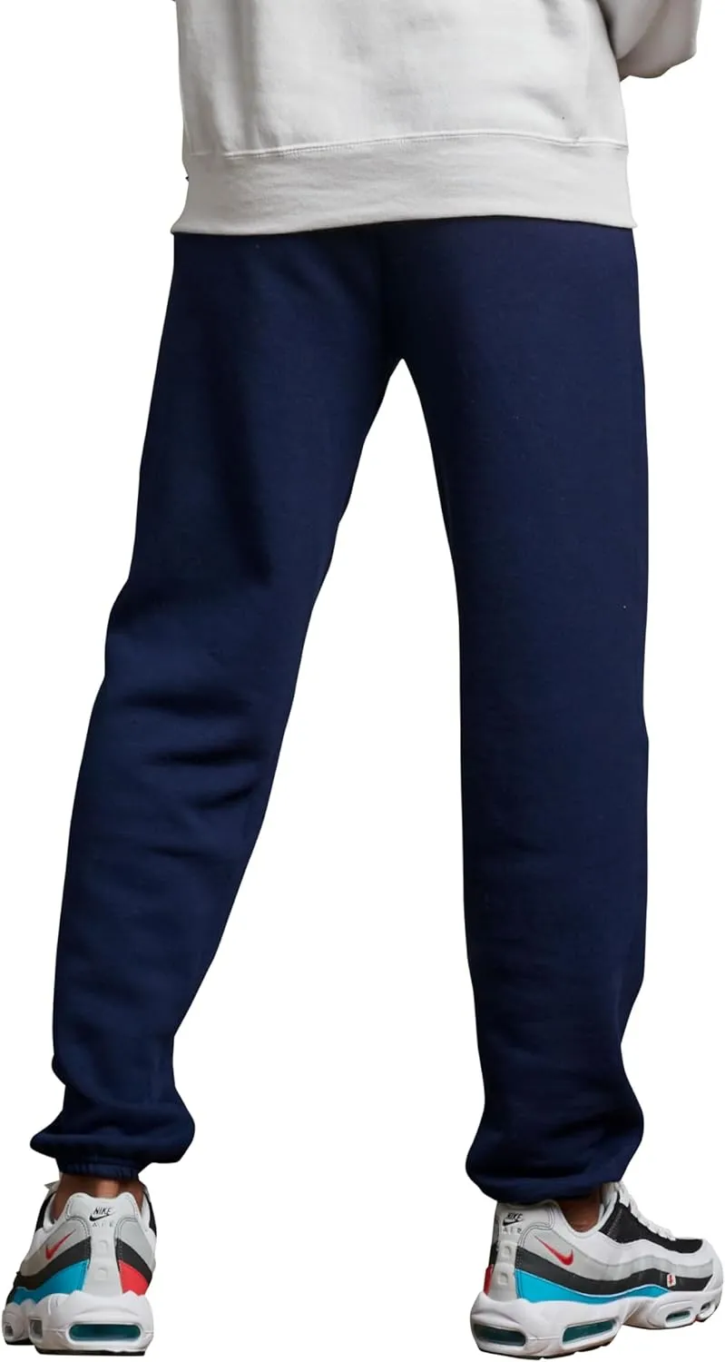 Russell Athletic Men's Dri Power Fleece Elastic Bottom Sweatpants, Relaxed Fit, Moisture Wicking, with or Without Pockets