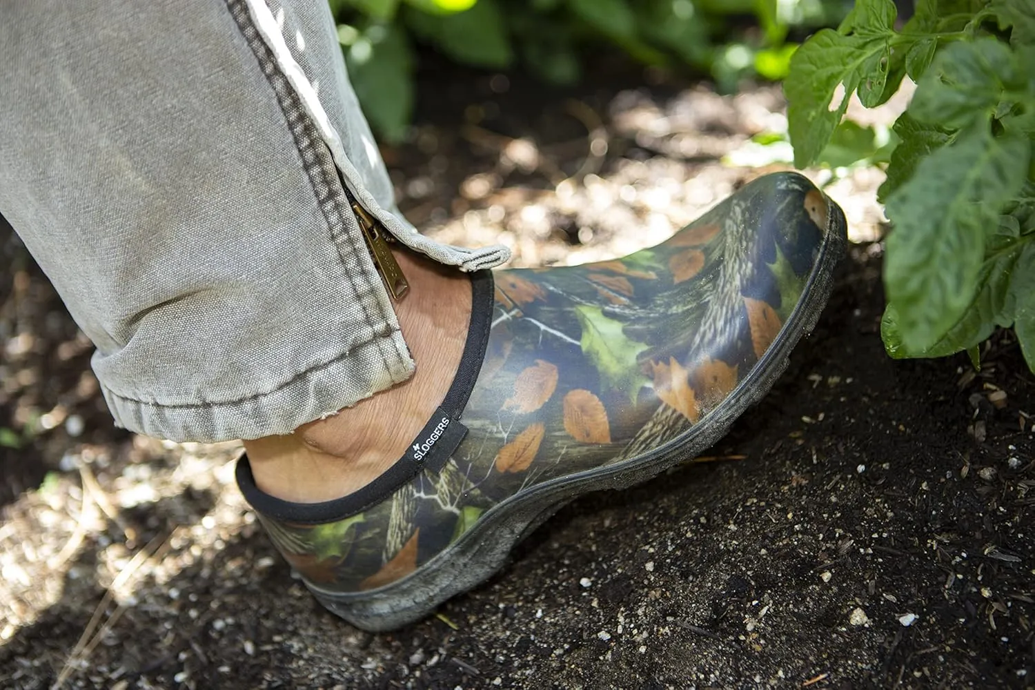 Sloggers Original Waterproof Work Shoe for Men  Outdoor Slip-On Rain and Durable Garden Footwear Made in The USA with Premium Comfort Support Insole, Camo - Size 12