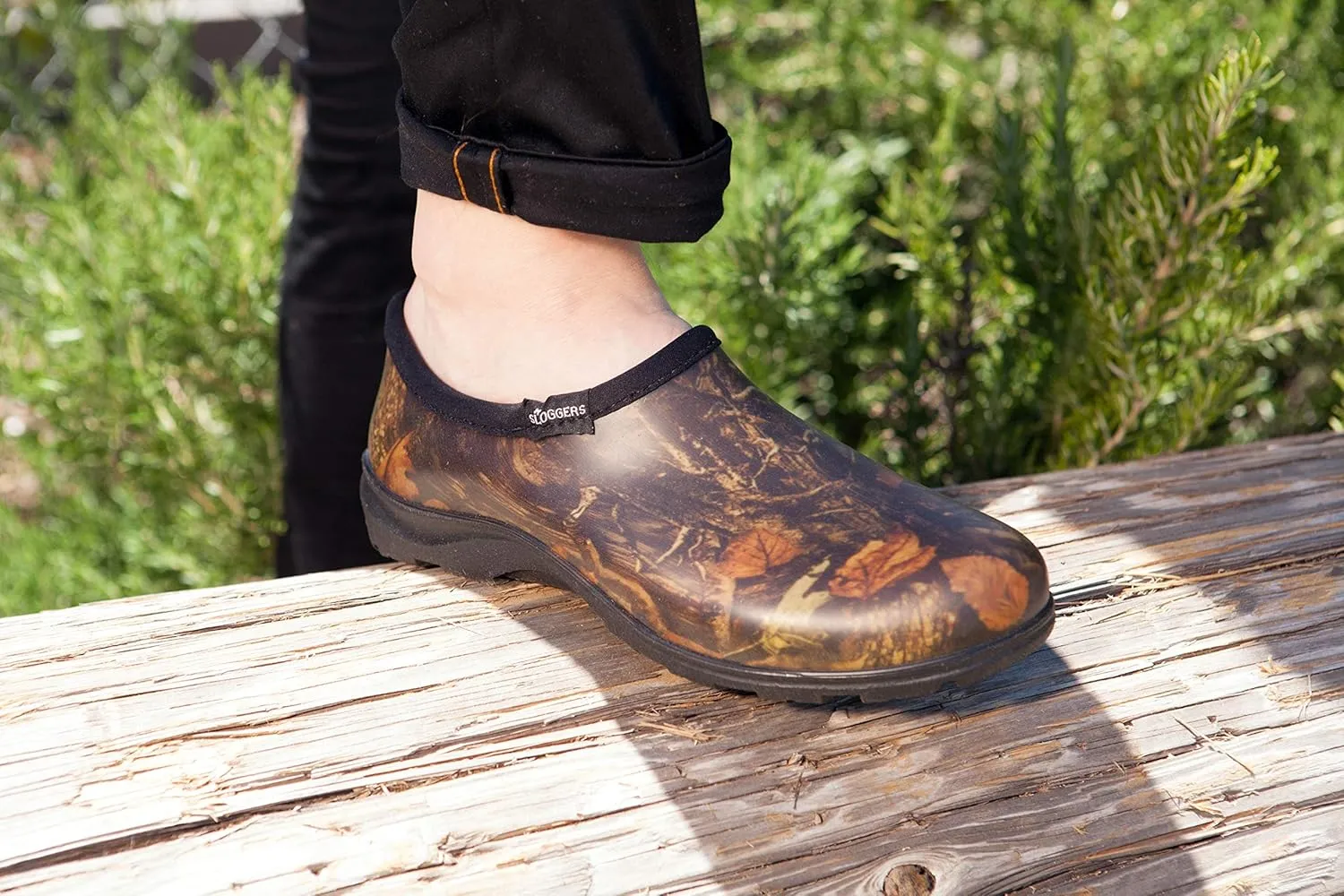 Sloggers Original Waterproof Work Shoe for Men  Outdoor Slip-On Rain and Durable Garden Footwear Made in The USA with Premium Comfort Support Insole, Camo - Size 12
