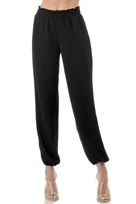 Smocked Waist Joggers