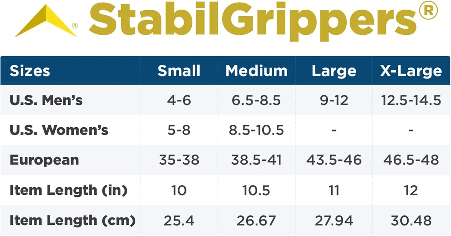 STABILicers Grippers Indoor Anti-Slip Job Safety Traction Slip-On