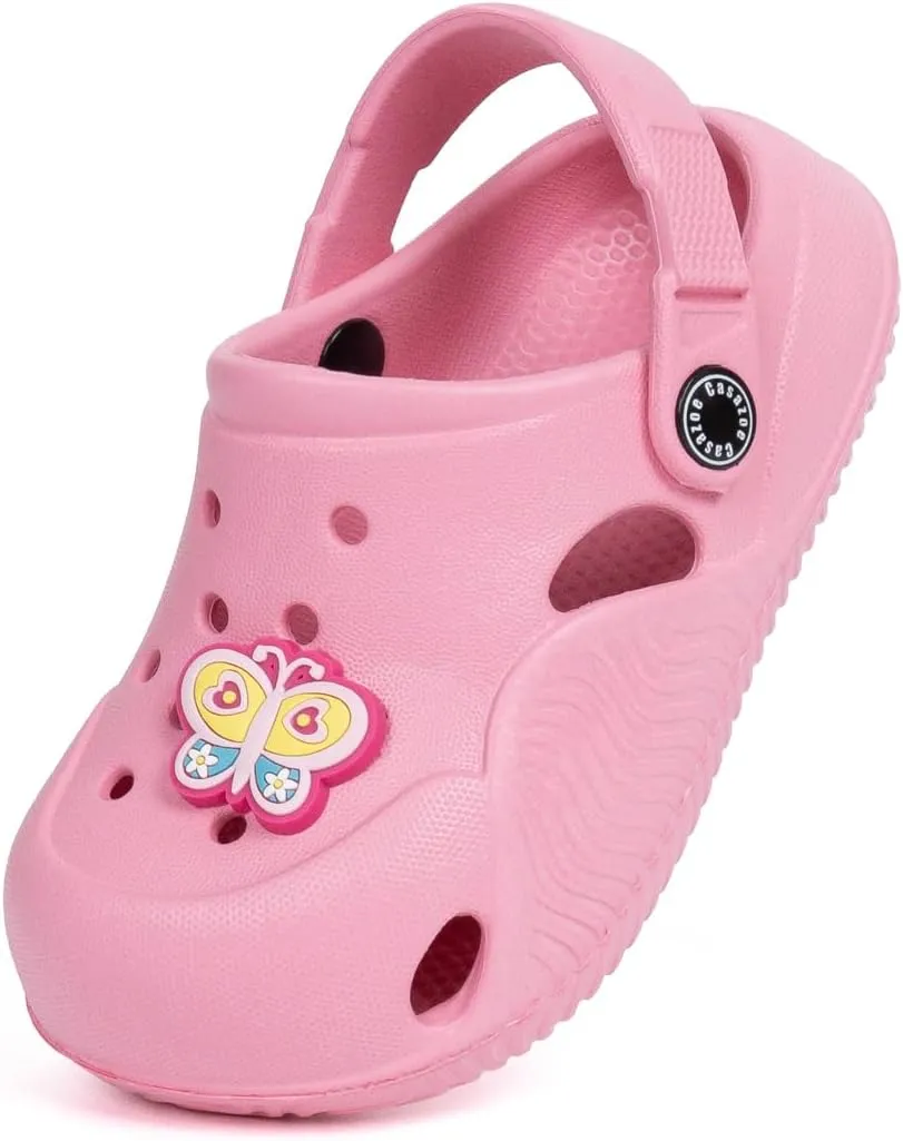 Toddler Cute Garden Clogs Boys Girls Slip On Shoes Summer Lightweight Outdoor Slides Sandals Infant Children Beach Pool Shoes (Toddler/Little Kids)