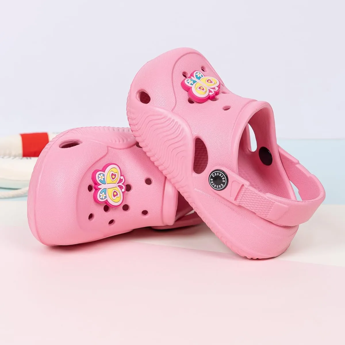 Toddler Cute Garden Clogs Boys Girls Slip On Shoes Summer Lightweight Outdoor Slides Sandals Infant Children Beach Pool Shoes (Toddler/Little Kids)