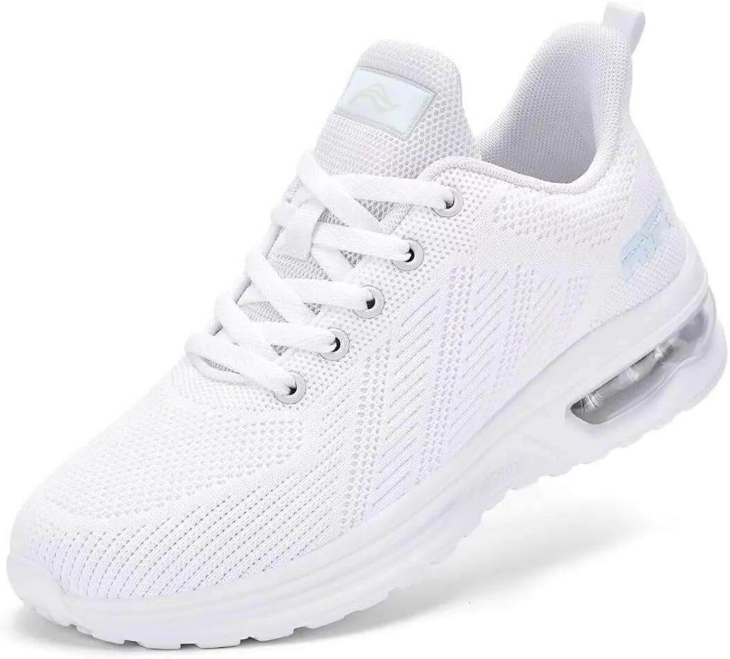 Womens Air Running Shoes Womens Walking Shoes Lightweight Women Sneakers Air Cushion Tennis Shoes for Gym Workout Sports