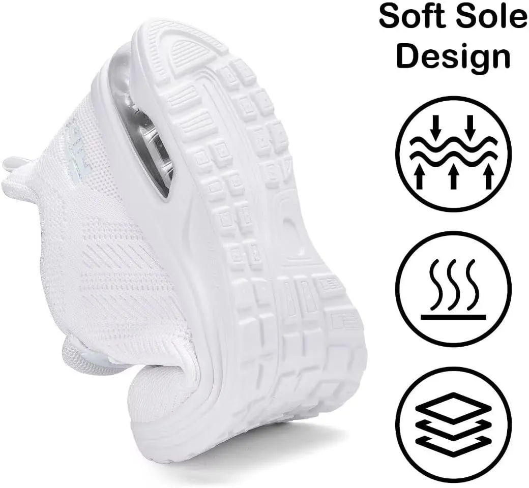 Womens Air Running Shoes Womens Walking Shoes Lightweight Women Sneakers Air Cushion Tennis Shoes for Gym Workout Sports