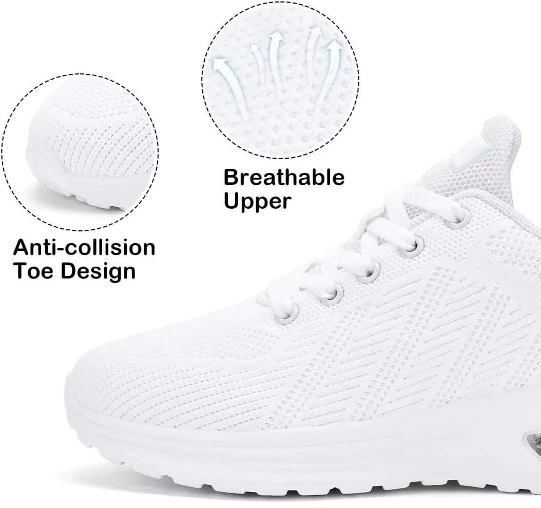 Womens Air Running Shoes Womens Walking Shoes Lightweight Women Sneakers Air Cushion Tennis Shoes for Gym Workout Sports