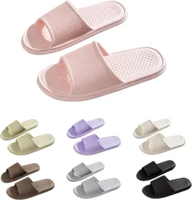 Womens Summer Slippers,Shower Slippers Bathroom Non-Slip Sole Home Comfy Thick Men's women's Slippers