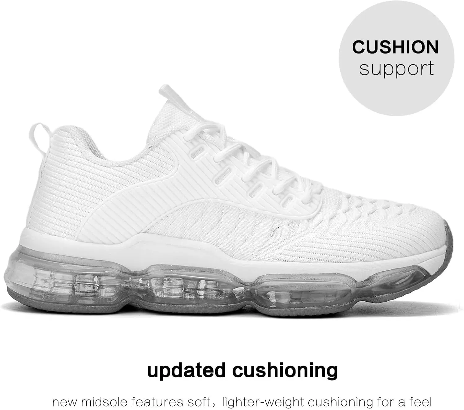 Womens Walking Running Shoes Air Cushion Basketball Sneakers Fashion Tennis Breathable Sport Gym Fitness Cross Trainers Shoes